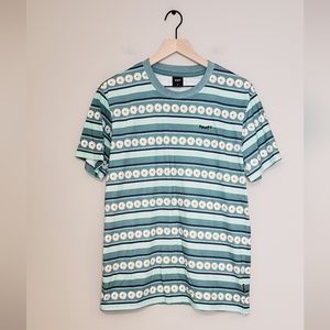 HUF Daisy Stripe Sage T Shirt